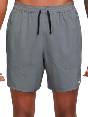 Nike Dri-FIT Flex Stride 5" 2-in-1 Running Shorts Gray Mens Size XL X-L